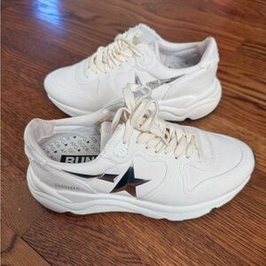 Golden goose running sole size 36 natural canvas